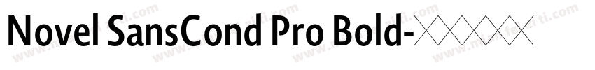 Novel SansCond Pro Bold字体转换